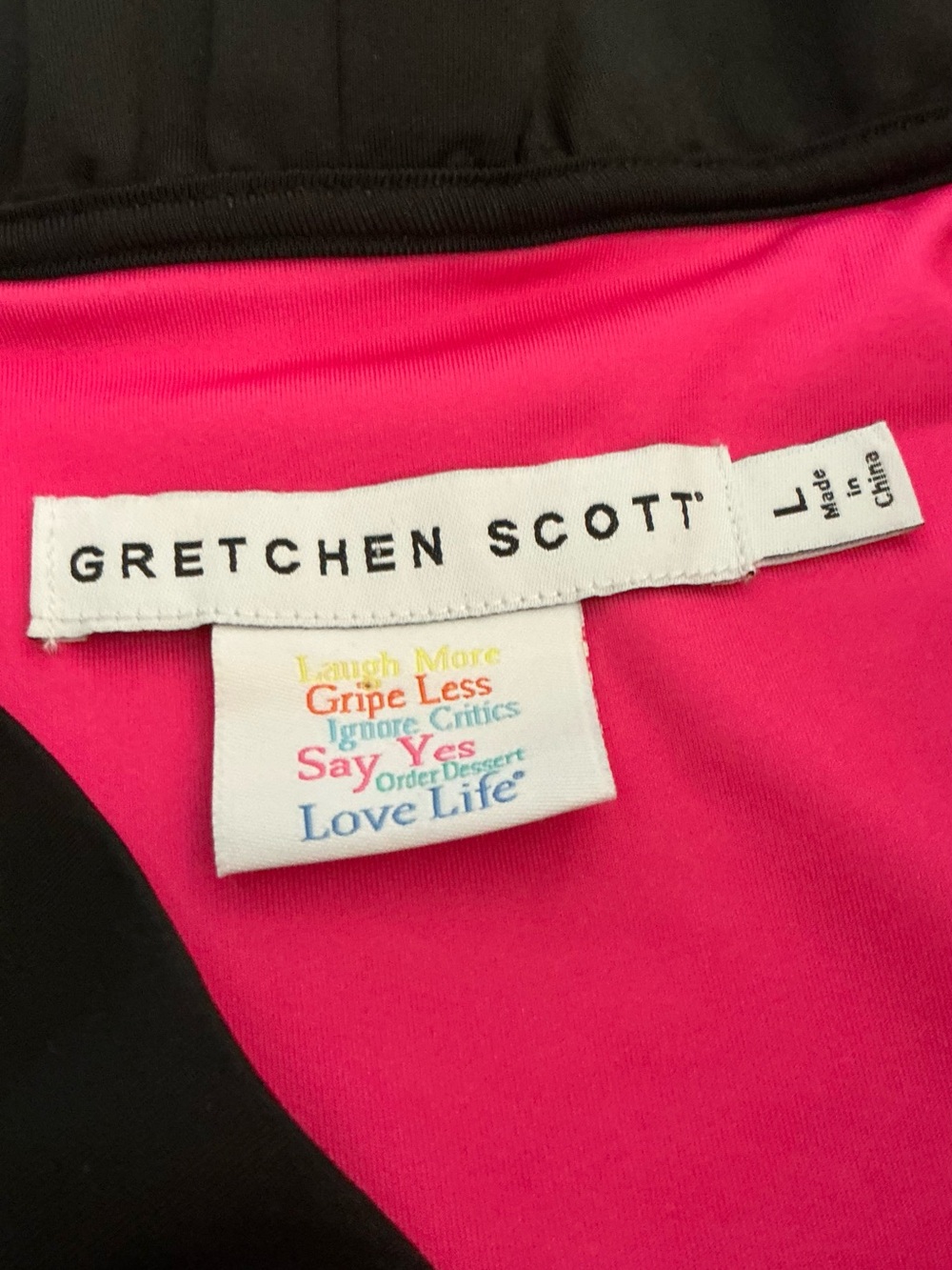 GRETCHEN SCOTT, Jersey Sleeveless Ruffneck Top - Solid Black, Size Large, NWOT - Picture 7 of 12